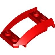 Lego doprava ostatní přední kapota 4x3, červená (4214735, 4587206, 6133554)